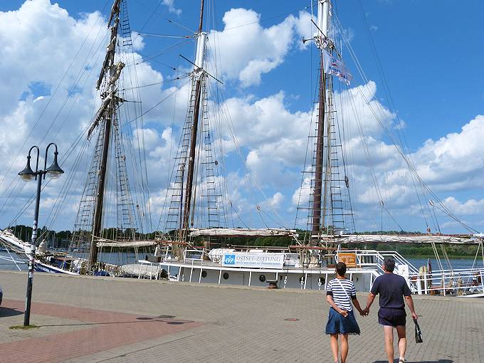 Nel vecchio porto di Rostock