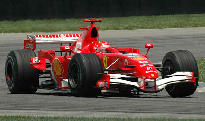 Michael Schumacher durante il United States Grand Prix, nel 2006