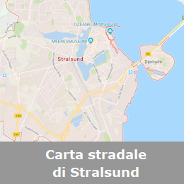 Carta stradale online di Stralsund