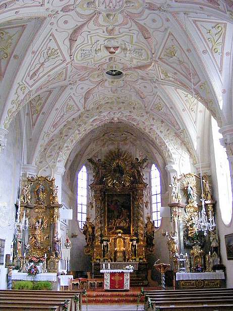 All'interno della chiesa di St. Laurentius (a Rottach-Egern)