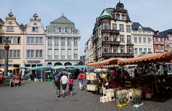 Treviri: il "Hauptmarkt" - la piazza pricipale