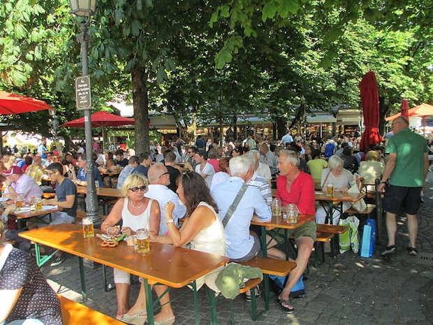 Il Biergarten del Viktualienmarkt