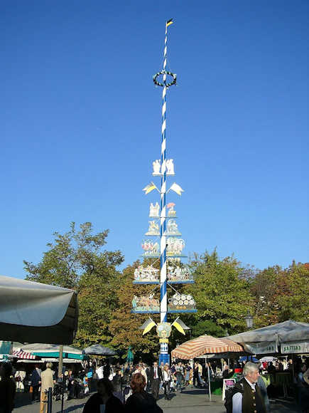 Il Maibaum del Viktualienmarkt