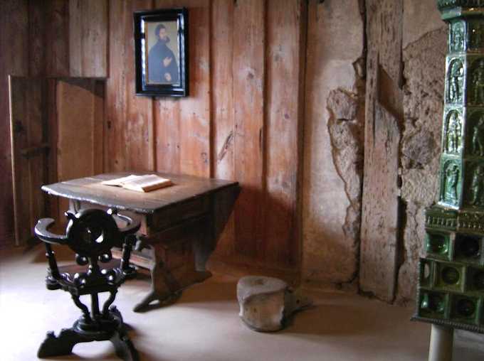 La "Lutherstube" - la cameretta dove Luther tradusse la Bibbia in lingua tedesca