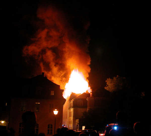 L'incendio nella notte del 2 settembre 2004