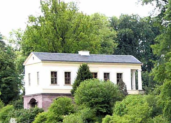 La "Römisches Haus" (casa romana) nel parco dell'Ilm