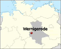 Wernigerode nella Sassonia Anhalt
