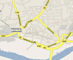 Carta stradale online di Wittenberg